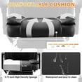 thumbnail image 4 of JONPONY Big and Tall Office Chair 500LBS Executive Office Chair Massage and Footrest Ergonomic Computer Desk Chair Reclining High Back Leather Office Chair Lumbar Back Support Swivel Rolling,Black, 4 of 14