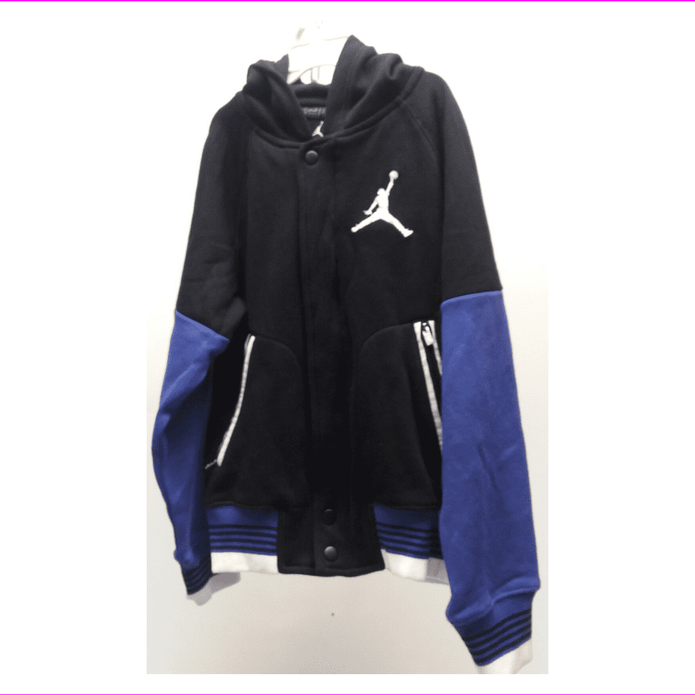 Jordan Boys' Varsity Hooded Jacket Size S, Black-Purple - Walmart.com