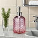 thumbnail image 5 of Dispensador de jabón de vidrio con diseño ondulado, capacidad de 350 ml, para jabón de manos, champú, gel de ducha, bomba de presión, contenedor rellenable, para baño y cocina., 5 of 6