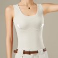 thumbnail image 2 of Women's Thermal Underwear Top Thickened Warm Vest with Built-in Bra for Cold Weather and Comfort, 2 of 4