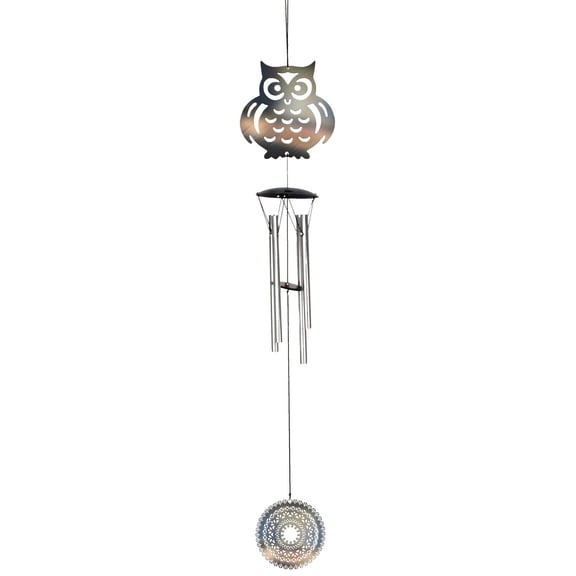 Spoontiques 10559 Owl Metal Wind Chime