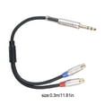 thumbnail image 1 of Audio Cable Professional Wear-resistant Black Headphone Splitter Plug-in Alloy Adapter Headphone Splitter Video Camera Accessories Converter Sound Console, 1 of 6