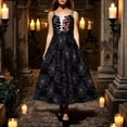 thumbnail image 2 of Novelty Halloween Dress for Women Day of Dead for Women 1950s Vintage Swing Dress for Women, 2 of 5