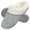 White Grey, variant on Needbo Women's Fuzzy Slippers Memory Foam House Outdoor Indoor Warm Soft Plush Lining Slip On Bedroom Shoes, Full Grey Size 5-5.5