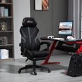 thumbnail image 2 of Vinsetto Gaming Chair, Reclining Computer Chair with Footrest, Black, 2 of 10