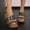 Black, variant on Slide Flat wedge platform sandals for Women