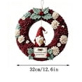 thumbnail image 2 of LOWLHOME Christmas 3D Fabric Poke Wreath DIY Kit, Christmas Wreath DIY Kit for Adults, Holiday Fabric Garland Art Kit for Beginner Making Kit & Door Decor (Santa), 2 of 6
