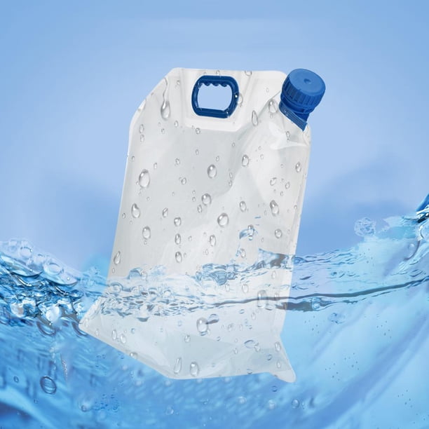 Deporte Portador de bolsa de agua para barbacoa, portátil, plegable, para acampar al aire libre, 15L (azul) Ehuebsd Para Estrenar