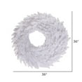 thumbnail image 2 of Vickerman 36" White Fir Artificial Christmas Wreath, Unlit, 2 of 2