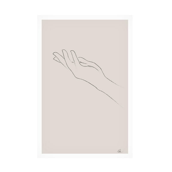 Pictufy Studio II 'Hand Drawing' Canvas Art - 12 x 19 Inches
