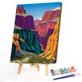 thumbnail image 2 of Kit de pintura por números DIY Mountain Range Oil Art Picture Craft Home Wall Decor(4) FLhrweasw Nuevo, 2 of 9