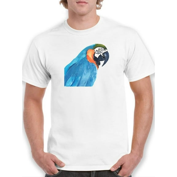 World Art Group Annie Warren Mens Graphic Tee - Exotic Parrot - Regular Fit 100% Cotton