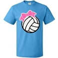 thumbnail image 3 of Inktastic Volleyball with Pink Bow T-Shirt, 3 of 5