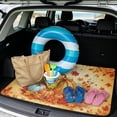 thumbnail image 2 of Qpednta Heavy Duty Trunk Mat 29"x39" Non-Slip Pumpkin Maple Cargo Liner, Polyester Carpet Dustproof Easy To Clean Trunk Floor Mat Vehicle Interior Accessories Fits Sedan SUV Truck, 2 of 7