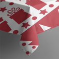 thumbnail image 3 of Vintage Red and White Rectangle Tablecloth 60x84 Inch, Flowers Boho Water Resistant Vinyl Washable Seasonal Table Cover for Christmas Holiday Party Picnic Dinner Decor, 3 of 5