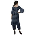 thumbnail image 4 of Moomaya Women's Printed Indian Ethnic Clothing Set-Printed Kurta w/ Pants, Designer Tunic Dress, 4 of 9