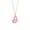 Pink, variant on European And American Irregular Gap Geometric Pendant Necklace