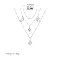thumbnail image 2 of Latrodar New Design Multilayer Necklace Cute Paw Pendant Three Layer Necklace Silver, 2 of 3