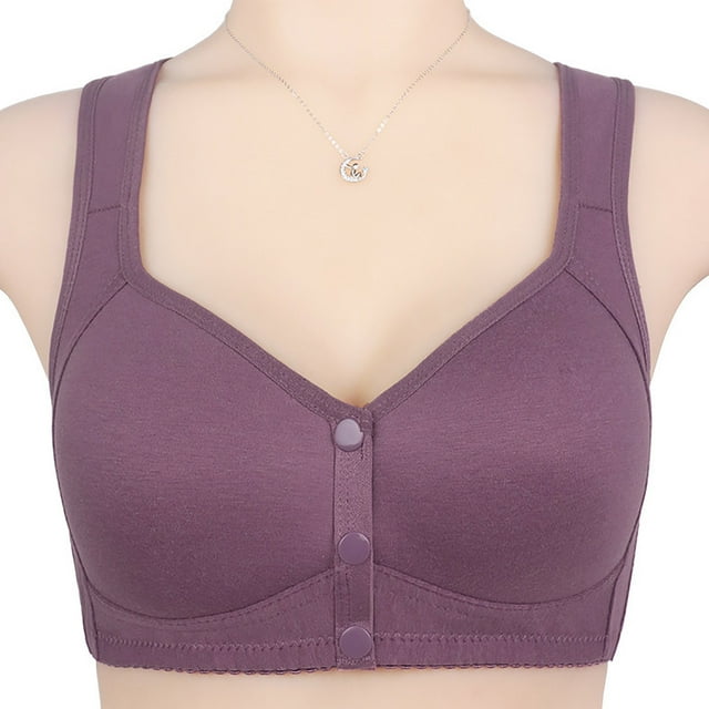 Bras for Women Front Closure Wireless No Underwire,Evaryday Bras for Women No Underwire Full Coverage,Womens Wireless Bras No Underwire Push Up Bra ,Seamless Supportive Full Coverage Everyday Bras