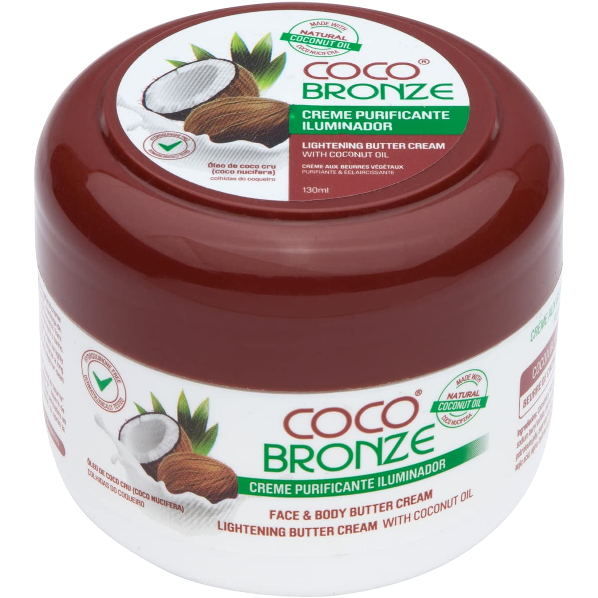 COCO BRONZE Body Cream Moisturizing Lotion with Coconut Extract