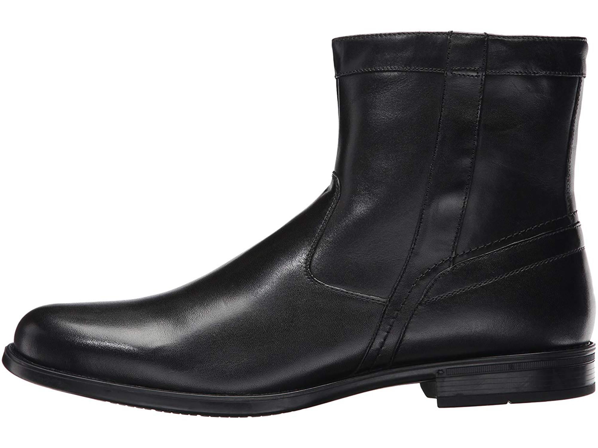 Florsheim Mens Medfield Plain Toe Zip Boot Fashion Brown 11 Wide