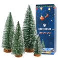 thumbnail image 1 of Miniárbol de Navidad UROVIBOSCR verde 4 unidades con base de madera 10-, 1 of 6