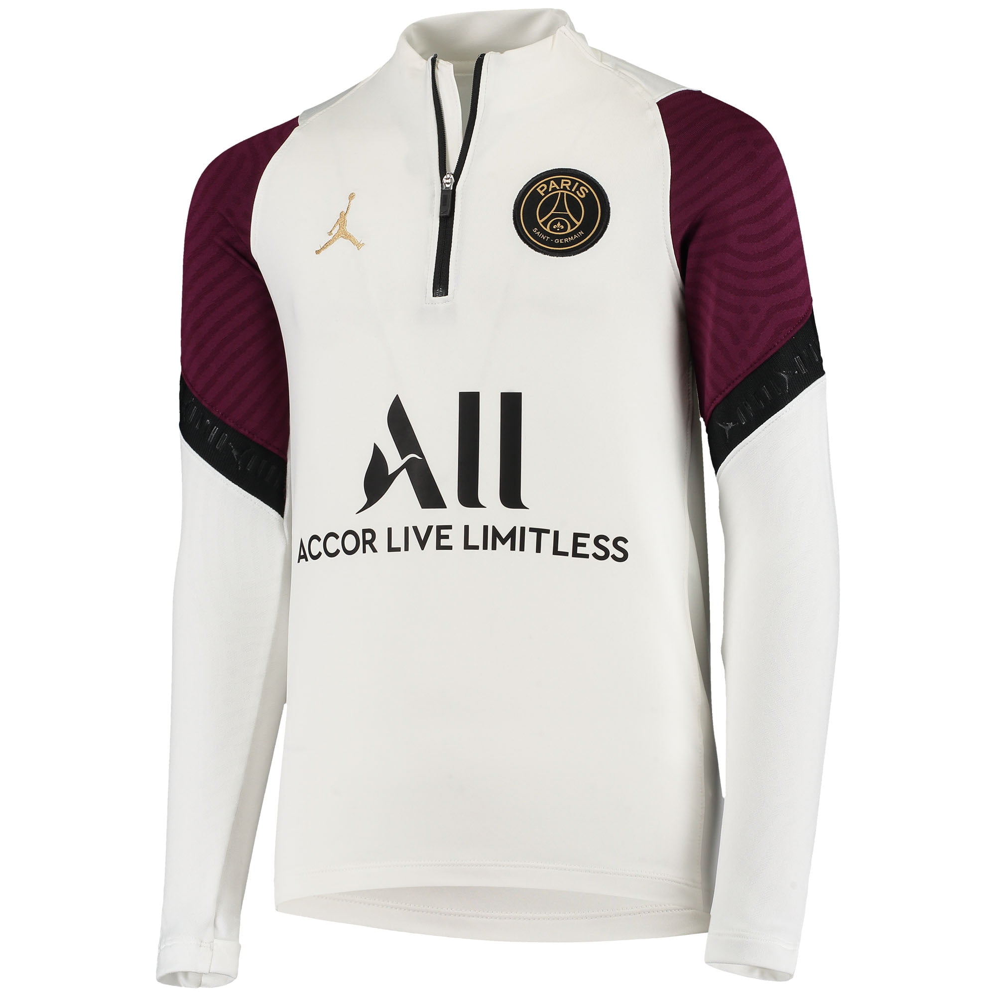 Paris Saint-Germain Jordan Brand Youth Dry Strike Drill Raglan Quarter-Zip  Jacket - White - Walmart.com