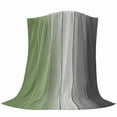thumbnail image 6 of Sage Green Gray Ombre Blanket Soft Cozy Warm Throw Blanket for Couch, Plush Fuzzy Flannel Fleece Blankets for Sofa, Vintage Country Wooden Bed Blankets Lightweight Gifts for Women, 50"x60", 6 of 9