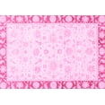 thumbnail image 1 of Ahgly Company Indoor Rectangle Abstract Pink Modern Area Rugs, 7' x 10', 1 of 4
