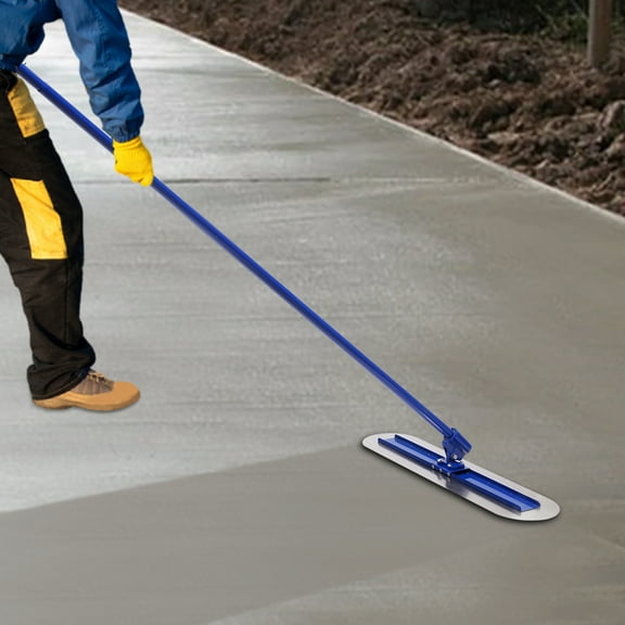 Peakora Aluminum Alloy Concrete Float 47.24*11.8in Concrete Float with Float Handle Bracket Blue Concrete Tools