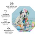 thumbnail image 3 of Naloa A Funny Little Dalmatian Puppy Leather Coasters for Drinks, Durable Drink Coasters 4 Set for Tabletop Protection, Luxurious Home Décor and Housewarming Gift ( {designName})Octagon, 3 of 6