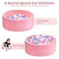 thumbnail image 3 of BEEPRINCESS Foam Ball Pit - Soft Play for Baby Infants and Toddlers Ages 1-3, Round Shape, No Balls Included, Pink, 3 of 9