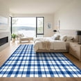 thumbnail image 3 of ODIKA 2'x3' Machine Washable Non-Slip Area Rug, Geometric Blue High Traffic Rug, Blue, 1051766, 3 of 7