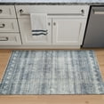 thumbnail image 2 of Bloom Rugs Washable Non-Slip 3x5 Rug - Teal / Ivory Geometric Area Rug for Living Room, Bedroom, Dining Room, and Kitchen - Exact size: 3' x 5', 2 of 10