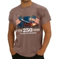 thumbnail image 5 of Vamuko 250 Anniversary Usa T-Shirt for Men Graphic American Flag 4th Of July Shirt Usa Flag Short Sleeve Patriot Pride Shirts Independence Day Red Blue and White Tees Coffee XL, 5 of 5
