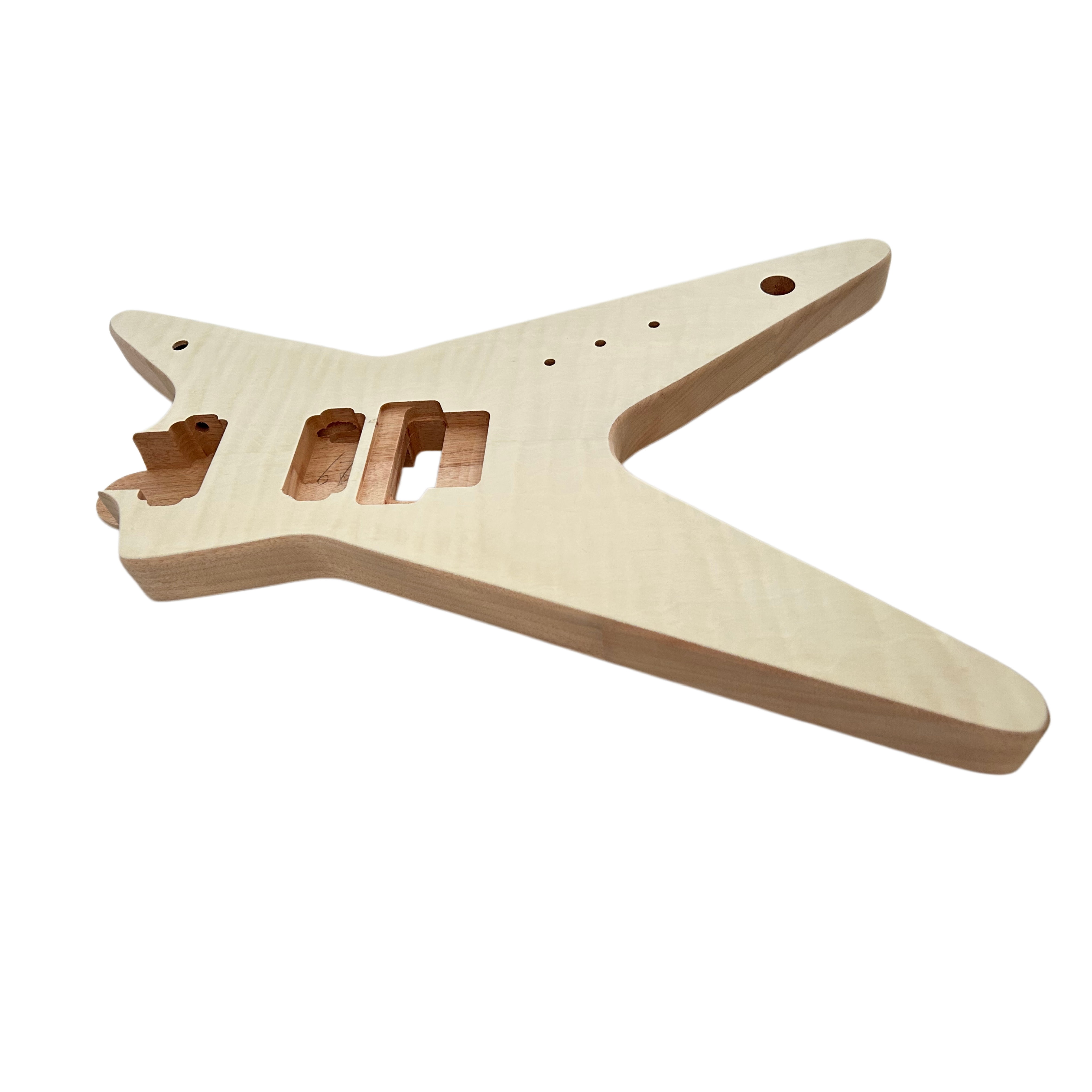 DIY Electric Guitar Kit Dime bag ML-Style Mahogany Body Rosewood Fretboard Maple Veneer Maverick