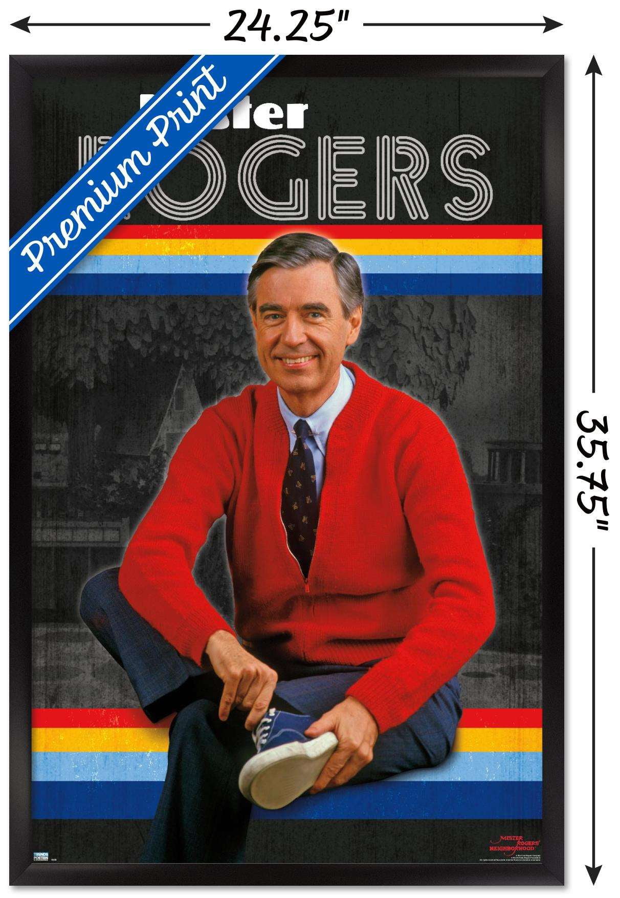 Mister Rogers - Retro Wall Poster, 22.375" x 34", Framed