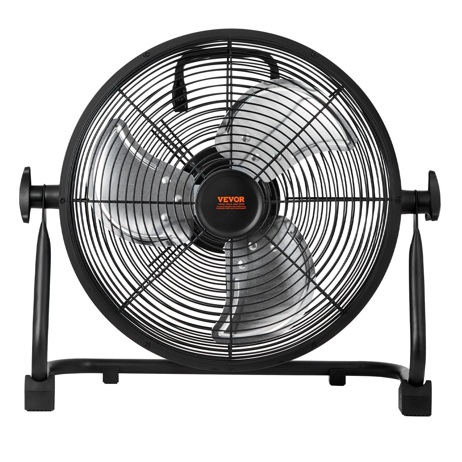 VEVOR Cordless Fan 12 in, Portable Quiet Personal Fan for Home or Office, 360 Degree Manual Pivoting Head, Stepless Speed Regulation High Velocity Cordless Fan, Heavy Duty Metal Industrial Floor Fans