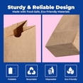 thumbnail image 5 of Fit Meal Prep 200 Pack 6 lb Brown Paper Lunch Bags, 11 x 6 x 3.5" Premium Kraft Paper Bags Bulk for Small Business, Recyclable Snack Sacks, Durable Grocery Bag for Food Storage, Packing, 5 of 7