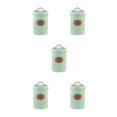 thumbnail image 3 of serony Metal Transparent Tea Jars For Storing And Displaying Favorite Tea Leaves Versatile Kitchen Storage Jars Eco-Friendly Green sugar 5Set, 3 of 6
