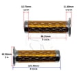 thumbnail image 2 of CNC Scale Hand Grip 7/8" Gold Universal Gel Handle Bar 22mm Left Right Front, 2 of 4