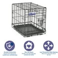 thumbnail image 3 of MidWest Homes for Pets 18-Inch iCrate Folding Dog Crate with Divider Panel, Leak-Proof Tray & Secure Latches – Metal Wire Kennel for Tiny Breeds – Portable, Durable & Easy to Assemble, 3 of 8