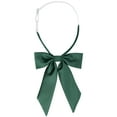 thumbnail image 1 of INSPIRE CHIC Women's Bow Ties Solid Color Western Ribbon Pre-Tied Bowties Dark green One Size, 1 of 6