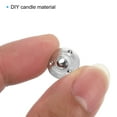 thumbnail image 5 of Uxcell 12.5mm Metal Candle Wick Sustainer Tabs Candle Wick Base Stand, Silver 250 Pack, 5 of 6