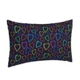 thumbnail image 2 of Bixox Colored Hearts Printed Pillow Protector,Super Soft Ideal for Home,Guests,Rentals - 20"x30", 2 of 8