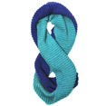 thumbnail image 4 of Wrapables Thick Knitted Winter Warm Infinity Scarf - Turquoise and Blue, 4 of 4