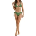 thumbnail image 2 of Conjuntos de bikini de triángulo para mujer de 2 piezas con lazo en la espalda, parte inferior de triángulo, trajes de baño, talla X-Large, verde ejército, 2 of 5