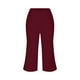 thumbnail image 3 of MKLEKYY Leggings deportivos para mujer, pantalones de yoga de pierna ancha para mujer, pantalones deportivos de cintura alta, sueltos, de punto, de color sólido y con bolsillos, 3 of 4