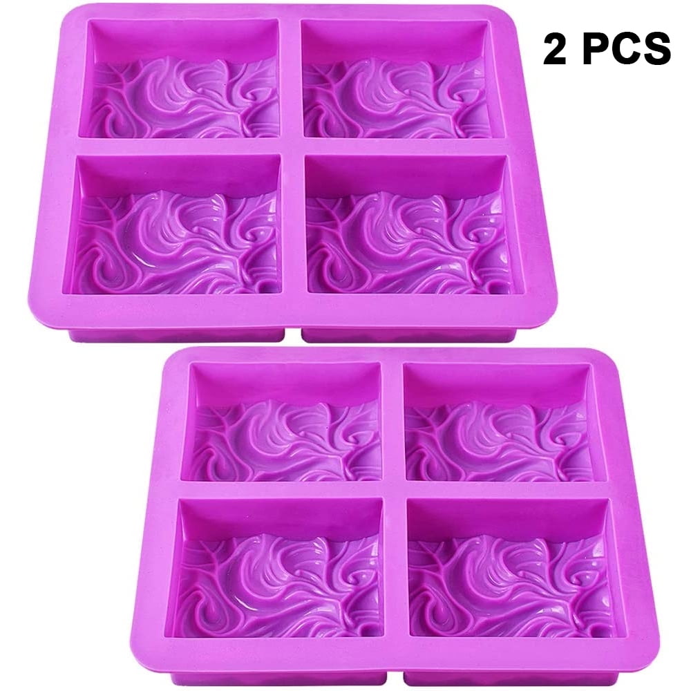 3 PACK Mixed Flower Shaped Silicone DIY Handmade Soap Molds ~ US Seller 