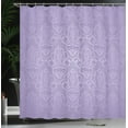 thumbnail image 3 of Ambesonne Vintage Shower Curtain, Lace Style Back Motifs Art, 69"Wx70"L, Pale Lavender, 3 of 4